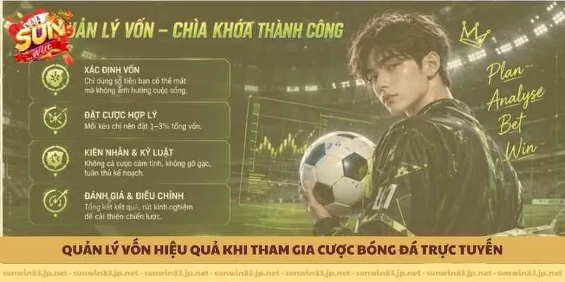 Quản lý vốn hiệu quả khi tham gia cược bóng đá trực tuyến